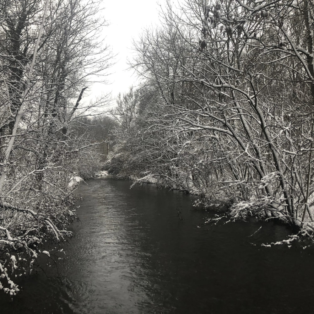 Schwabinger Bach im Winter