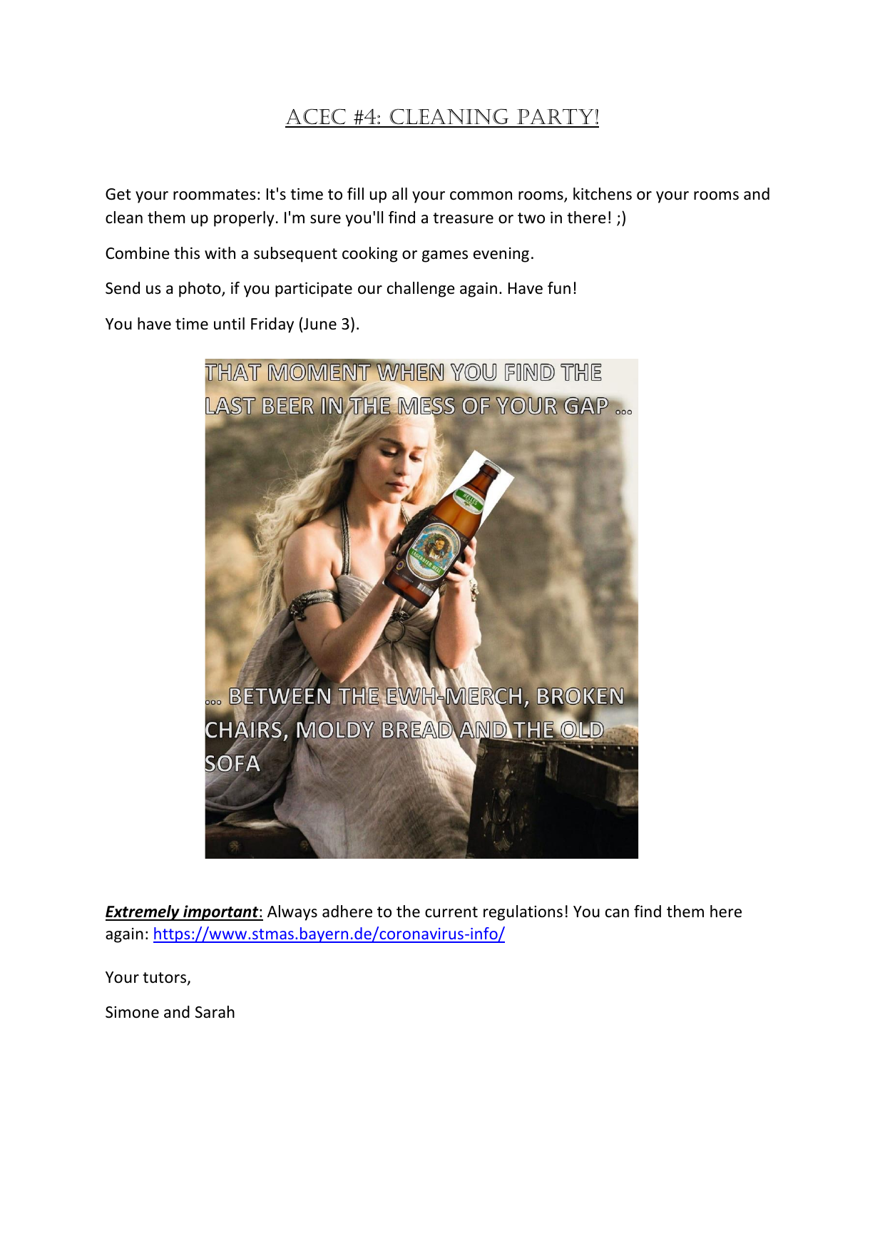 ACEC #4 Cleaning Party